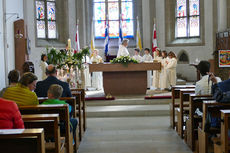 Dankgottesdienst der Kommunionkinder (Foto: Karl-Franz Thiede)